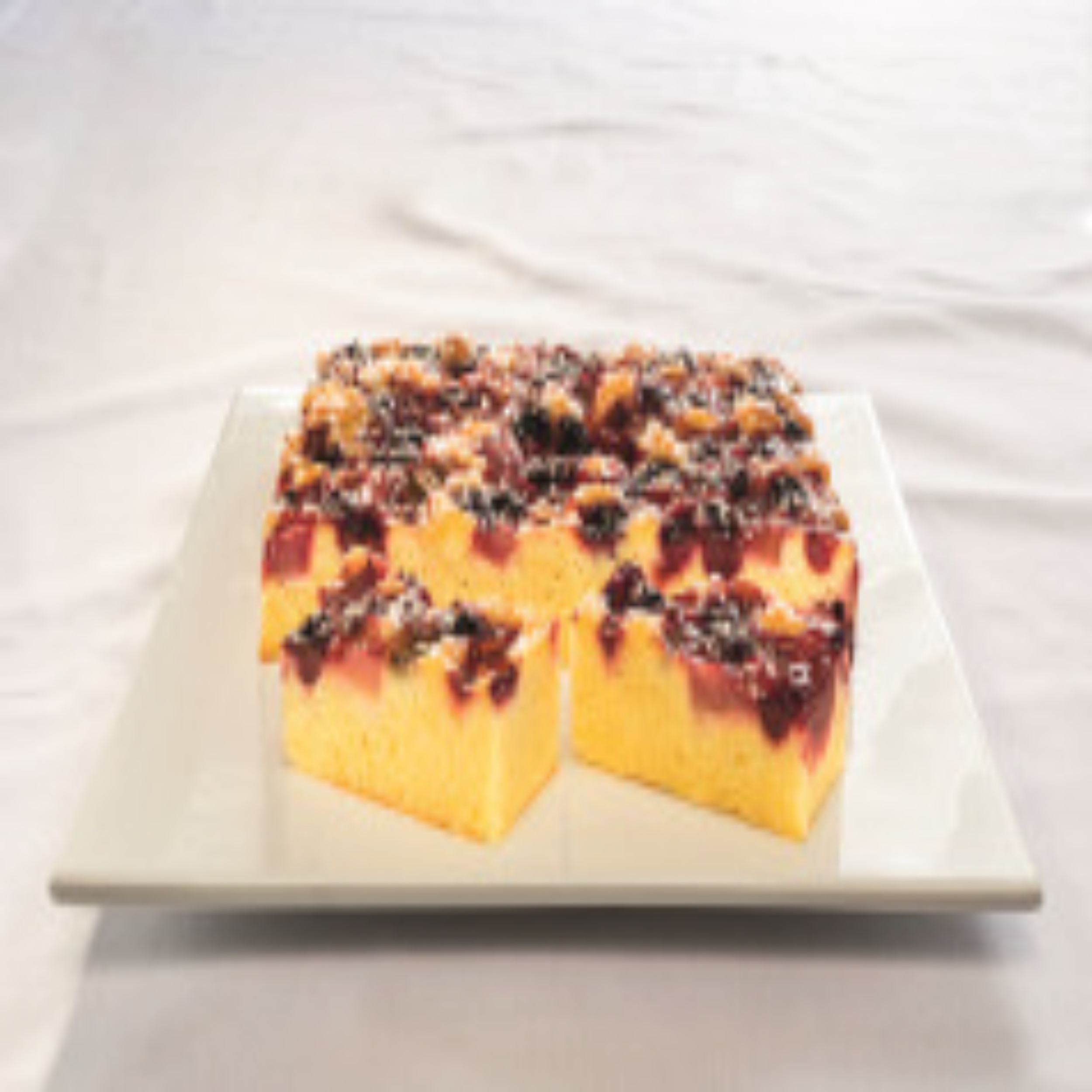 Rhubarb & Cherry Tray Bake My Coffee Station