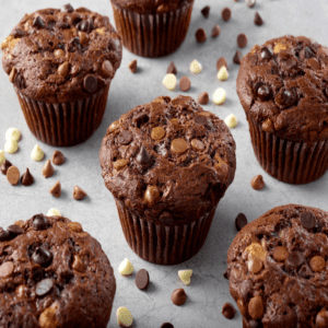 Triple Chocolate Tulip Muffin